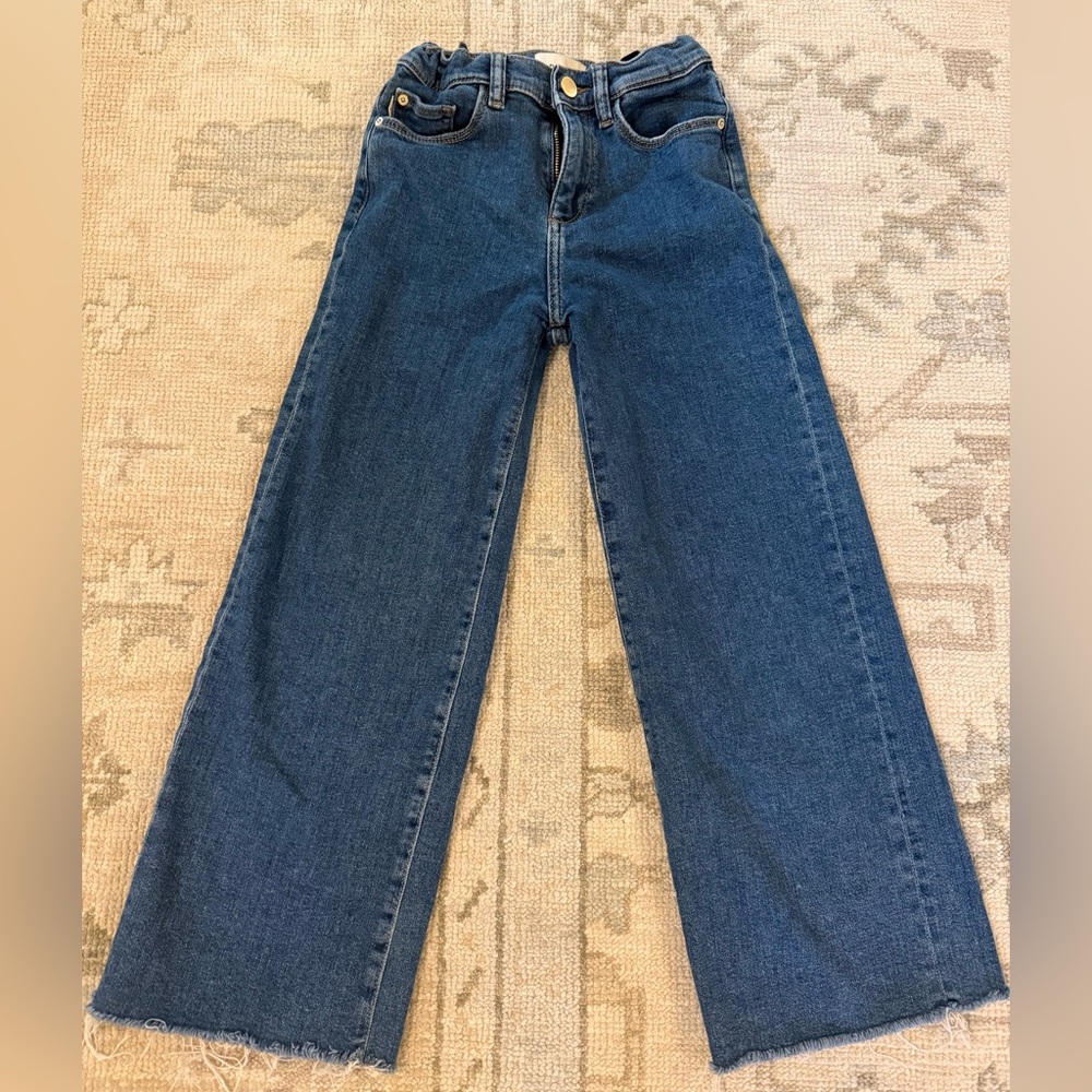 DL1961 Lily Wide Leg High Rise Dark Blue Flare Girl’s Jeans